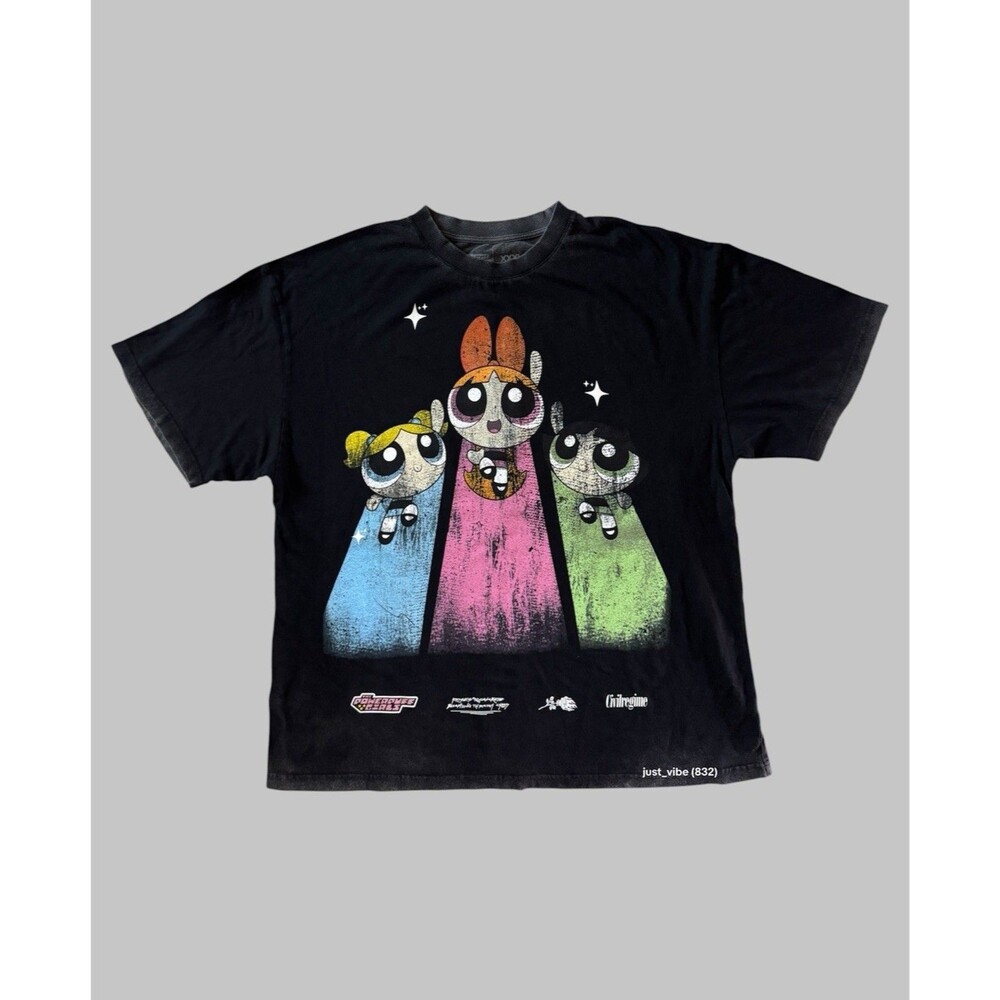 Civil Regime x The Powerpuff Girls Run The World Premium Tee Men’s 3XL NWOT